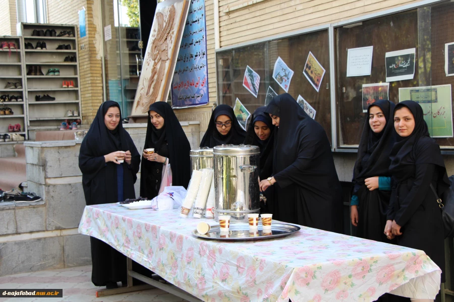 گزارش تصویری برگزاری مراسم اربعین حسینی در دانشکده دختران نجف آبادبا همکاری پایگاه بسیج بانومجتهد امین 8