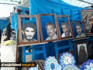 برپایی غرفه دستاوردهای دانشجویان آموزشکده فنی و حرفه ای دختران نجف آباد در نمایشگاه اقتصاد مقاومتی به مناسبت هفته بسیج درشهرستان نجف آباد 5