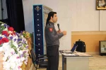 گزارش تصویری کارگاه آموزشی پیشگیری از عواقب ناگوار زلزله باحضور کارشناس آتشنشانی جناب آقای بیگی درسالن اجتماعات دانشکده دختران نجف آباد 9