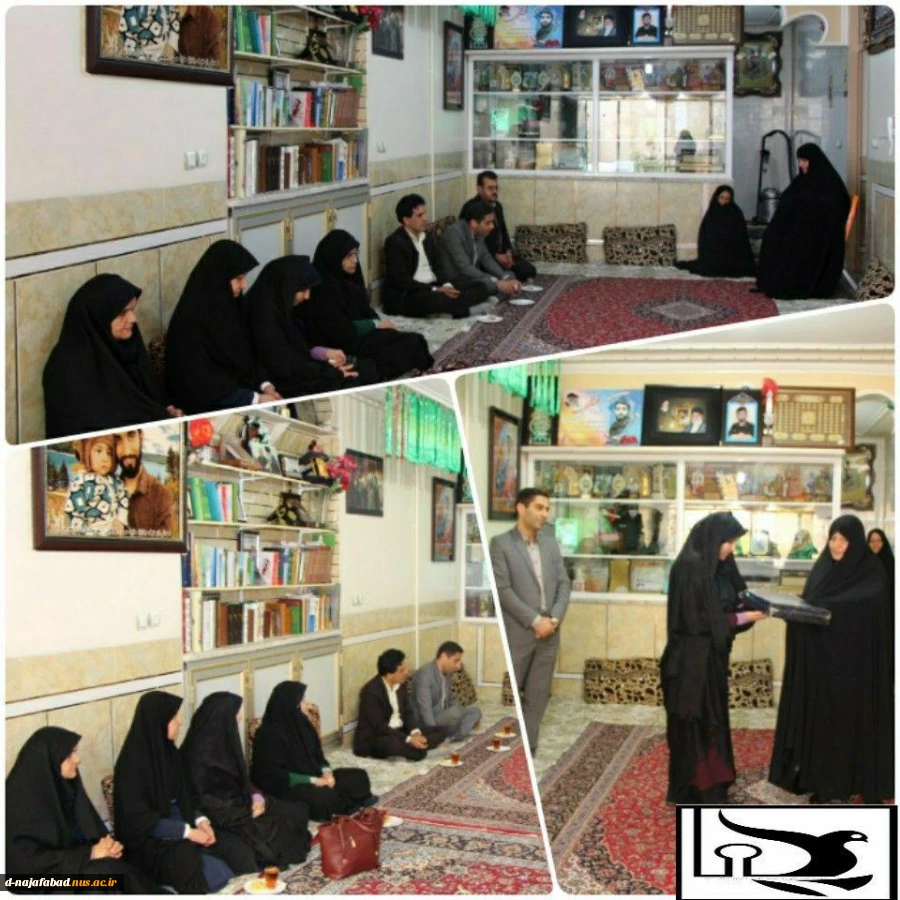 دیدار مسئولین آموزشکده فنی وحرفه ای دختران نجف آباد با خانواده شهید محسن حججی 5