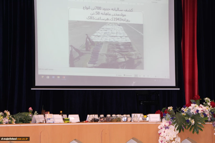 همایش مواد مخدر دانشجویان جدید الورود با حضور سرگرد الله وردی رییس مواد مخدر شهرستان نجف اباد 4