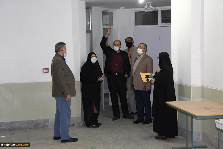 بازدید ریاست دانشگاه فنی وحرفه ای استان اصفهان از کارگاه ها ،خوابگاه وطرح های عمرانی وتوسعه آموزشکده دختران نجف اباد 11