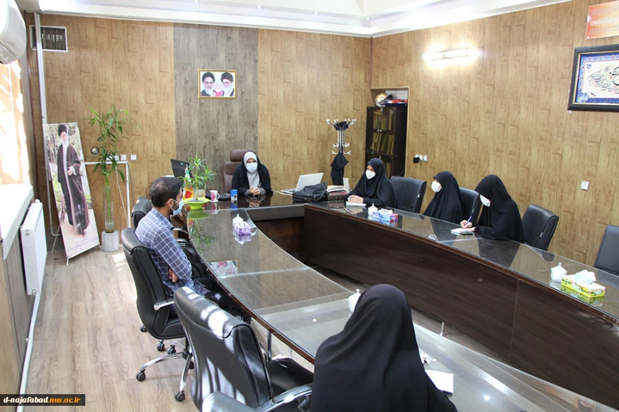معارفه فرمانده پایگاه بانو مجتهد امین باحضور مسئول بسیج دانشجویی ناحیه شهرستان درآموزشکده دختران نجف آباد 6
