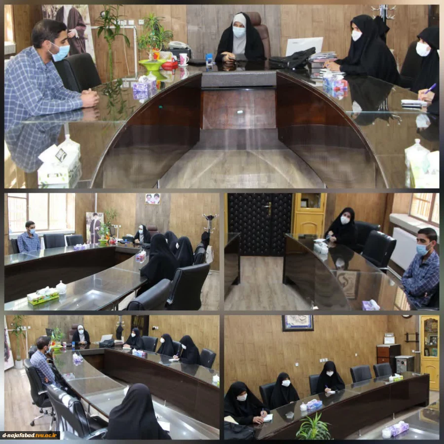 معارفه فرمانده پایگاه بانو مجتهد امین باحضور مسئول بسیج دانشجویی ناحیه شهرستان درآموزشکده دختران نجف آباد 7