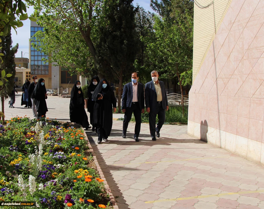 بازدید ونظارت دانشگاه فنی و حرفه ای از آموزشکده دختران نجف آباد مبنی بر تشکیل کلاس های حضوری   2