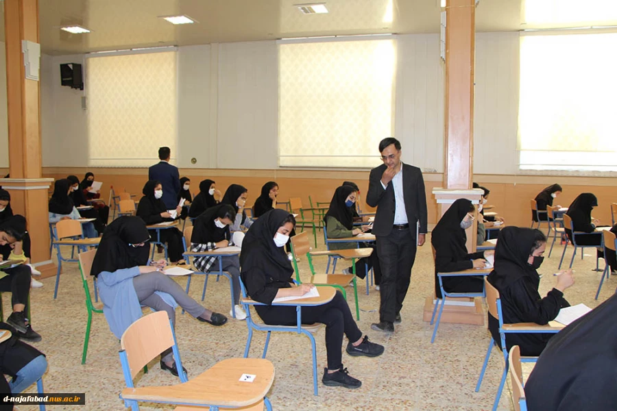 بازدید ونظارت ارزیابی دانشگاه فنی وحرفه ای مبنی بر نحوه برگزاری امتحانات پایانی سال تحصیلی جاری  ازآموزشکده دختران نجف آباد  8