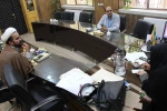 حجت الاسلام قاسمی رییس اداره تبلیغات اسلامی نجف آباد با ریاست آموزشکده دختران نجف آباد دیدار وگفتگو نمودند 5