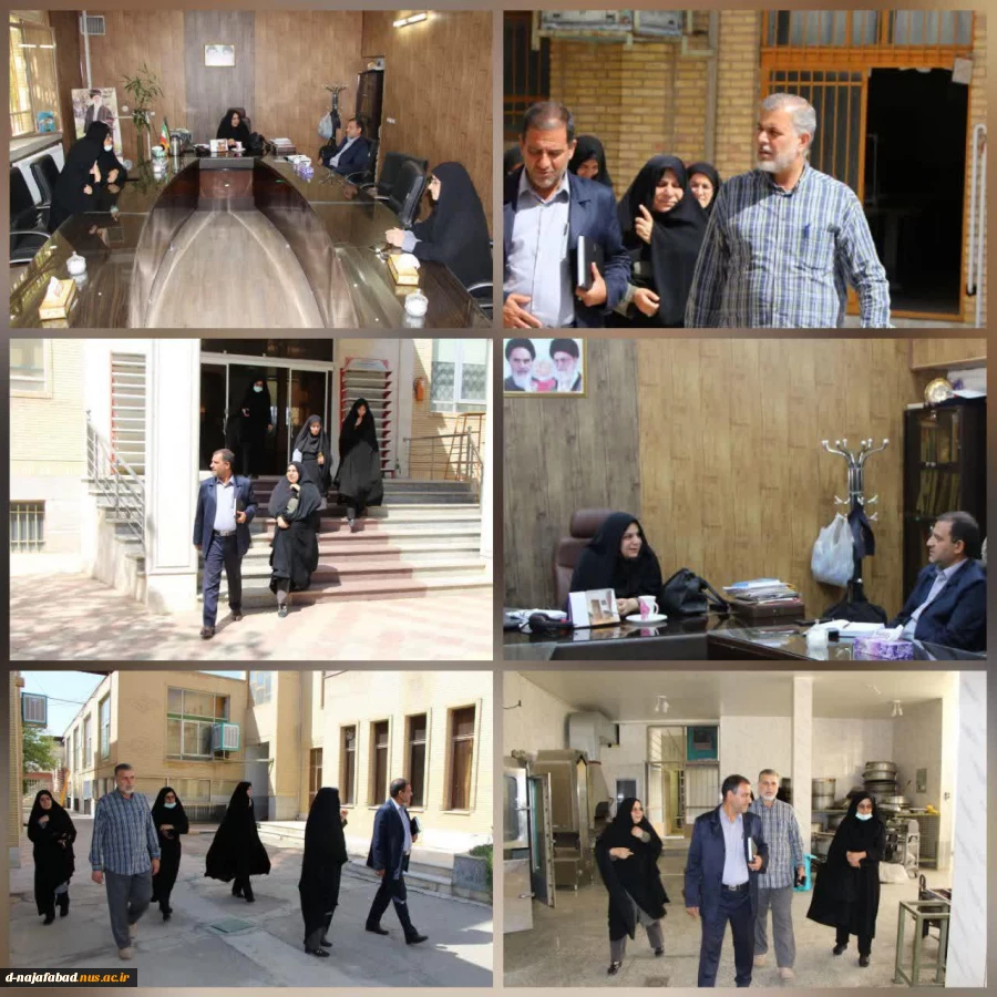 بازدیدمعاون استاندار و فرماندار ویژه شهرستان از آموزشکده فنی وحرفه ای دختران نجف آباد   2