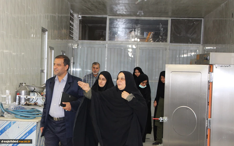 بازدیدمعاون استاندار و فرماندار ویژه شهرستان از آموزشکده فنی وحرفه ای دختران نجف آباد   11