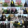مراسم پرچم گردانی حرم مطهر امام رضا(ع) با حضور خادمیاران آستان قدس رضوی د رخوابگاه آموزشکده دختران نجف آباد  2