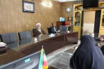 معاون استاندار و فرماندار ویژه شهرستان بهمراه امام جمعه شهر نجف آباد  با ریاست آموزشکده دختران سمیه دیدار و گفتگو نمودند  6