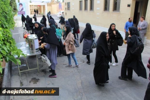 آیین تکریم میلاد حضرت معصومه (س)، روز دخترو استقبال از دانشجویان با نام نسیم کرامت زیر سایه خورشید در آموزشکده دختران نجف آباد برگزار شد 2