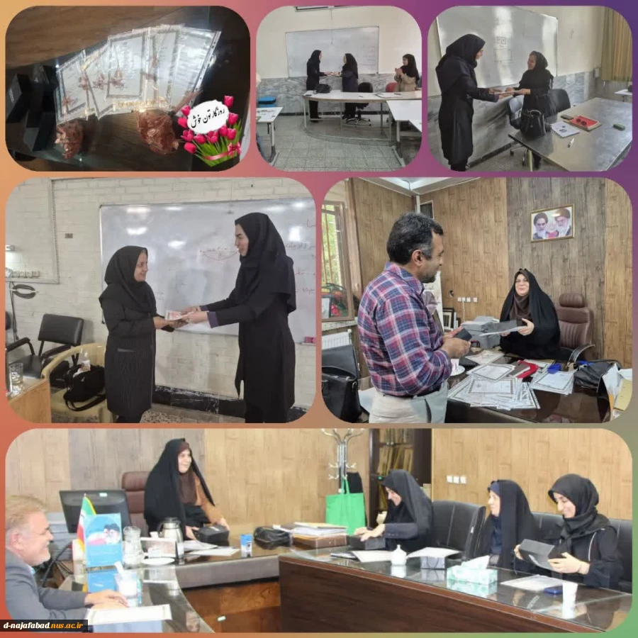 تجلیل از اساتید وهمکاران آموزشکده ملی مهارت دختران نجف آباد  4