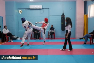 برگزاری مسابقات انتخابی کشوری در رشته تکواندو و کاراته دانشجویان دختر به میزبانی آموزشکده ملی مهارت دختران نجف آباد 7