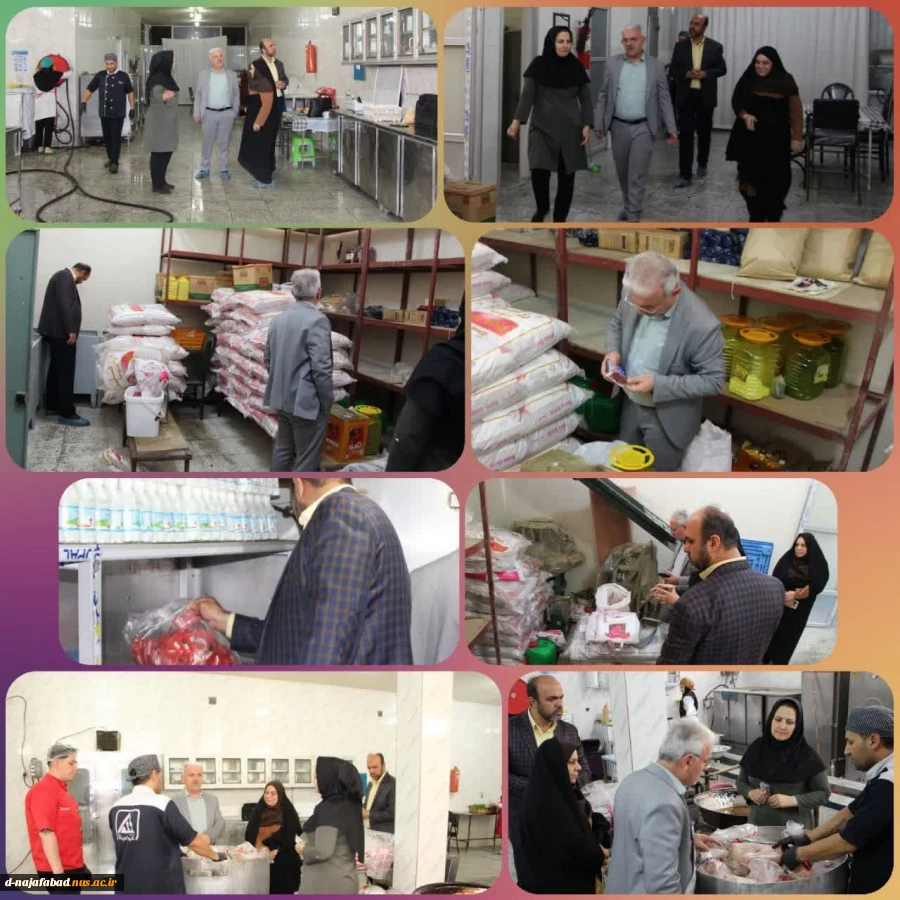 بازدید معاونت دانشجویی و فرهنگی و پژوهشی دانشگاه ملی مهارت اصفهان از آشپزخانه وسرای دانشجوی آموزشکده دختران نجف آباد 2
